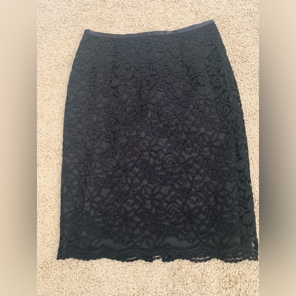Black lace skirt